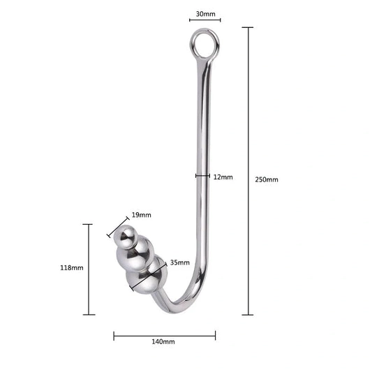 Anal Hooks Elegant and 5334 Beaded Anal with Cuffs Collar Hook 0922